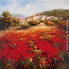 Hulsey Paintings - Papavero Villagio by Hulsey